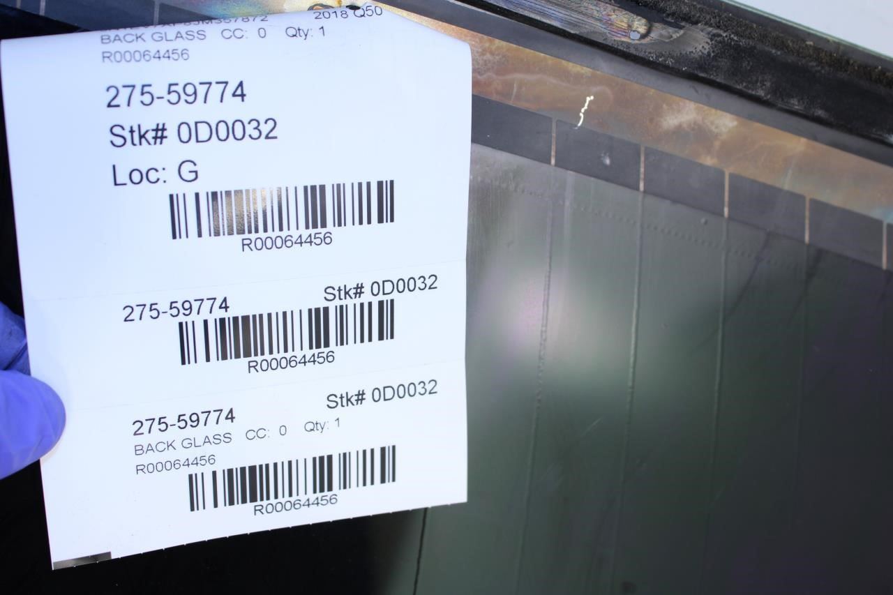 2014-2024 Infiniti Q50 Luxe RWD Rear Back Window Glass G9700-4GA0A OEM - Alshned Auto Parts