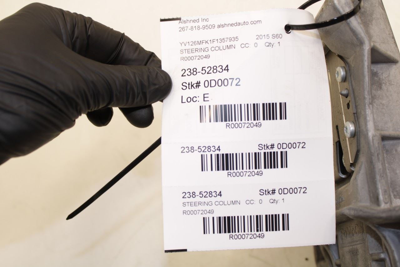 2015-2026 Volvo S60 T5 Premier 2.0L FWD Steering Column Assembly 31387669 OEM - Alshned Auto Parts
