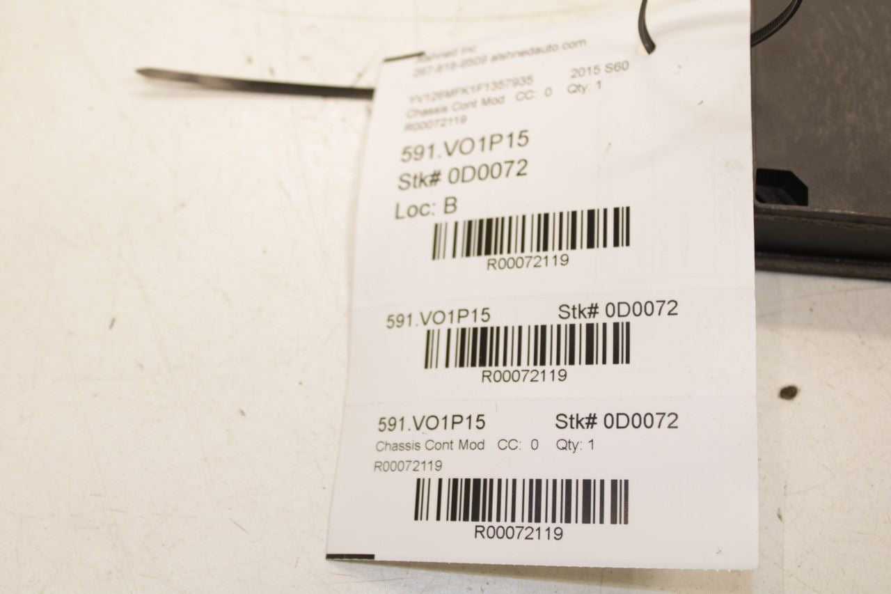 2015-18 Volvo S60 T5 Premier Parking Brake Computer Control Module 31341542 OEM - Alshned Auto Parts