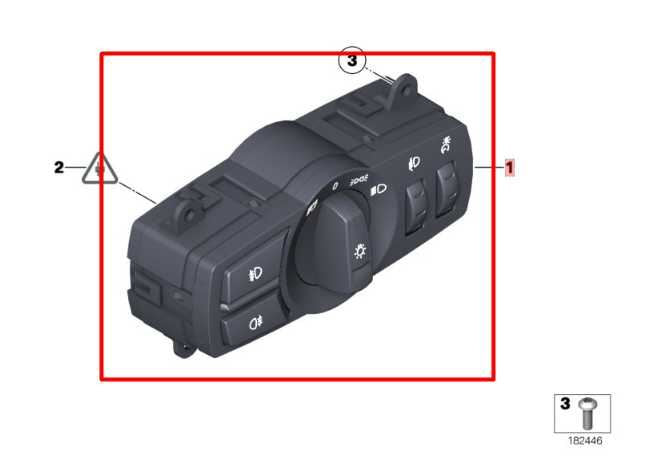 10-15 BMW 750i xDrive Dash Driver Left Headlight Lamp Control Switch 61319204068 - Alshned Auto Parts