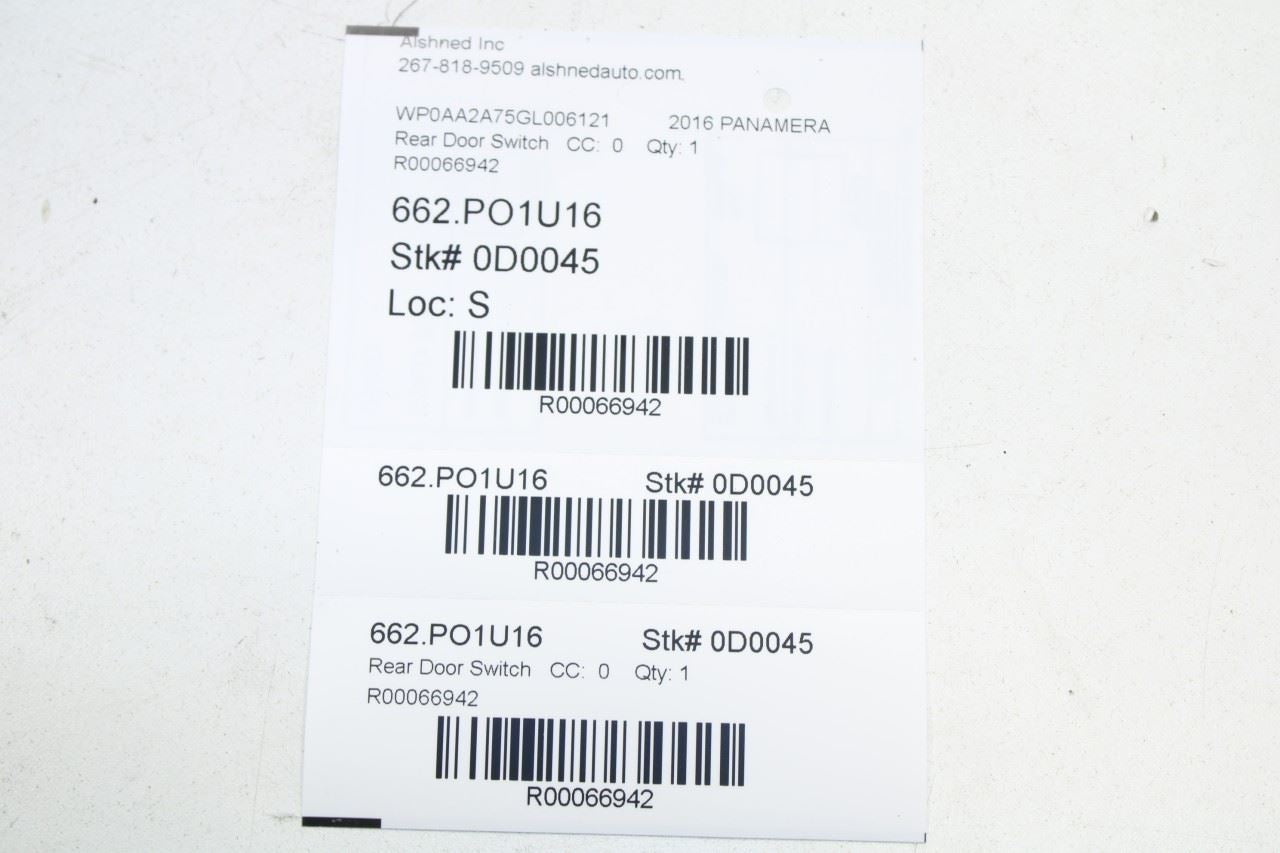 2011-2016 Porsche Panamera 4 Rear Right Power Window Switch 7PP-959-855-E-DML - Alshned Auto Parts