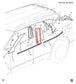 2019-24 Chevrolet Blazer 2LT Front Right Side B-Pillar Applique Molding 84901304 - Alshned Auto Parts