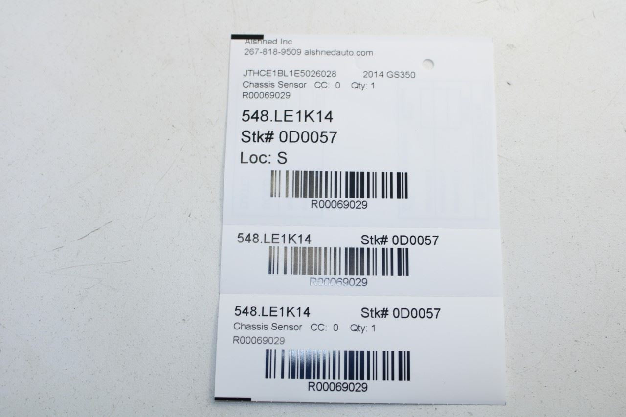 13-16 Lexus GS350 3.5L AWD Front Windshield Glass Rain Water Sensor 89941-30030 - Alshned Auto Parts