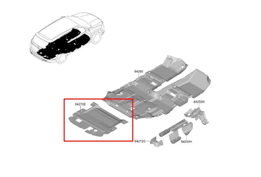 21-23 Hyundai Santa Fe SEL 2.5L AWD Rear Trunk Cargo Luggage Floor Carpet Liner - Alshned Auto Parts