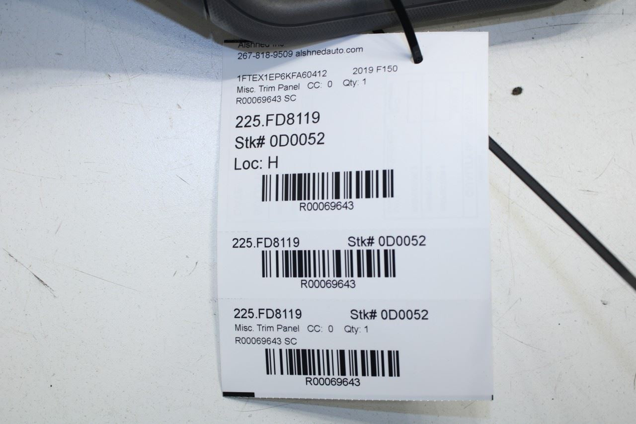 18-20 Ford F150 XL Super Cab Front RH Windshield A Pillar Cover Trim w/ Speaker - Alshned Auto Parts