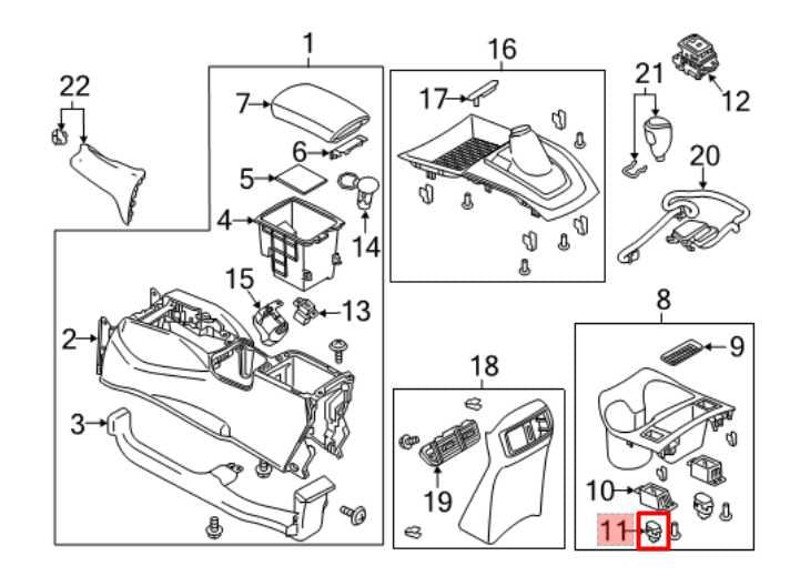 17-22 Nissan Rogue Sport SL Center Console Left Side Seat Heated Control Switch - Alshned Auto Parts