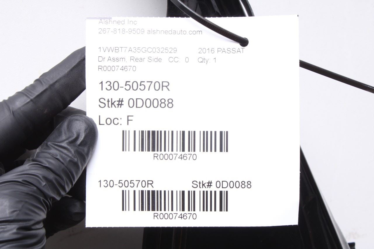 2012-2019 Volkswagen Passat SE Rear Right Passenger Door Shell Panel 561833312C - Alshned Auto Parts