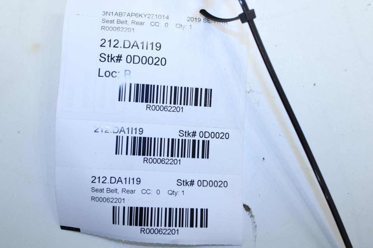 2018-19 Nissan Sentra SV Rear Center 2nd Row Seat Belt Retractor 88854-5UD8A OEM - Alshned Auto Parts