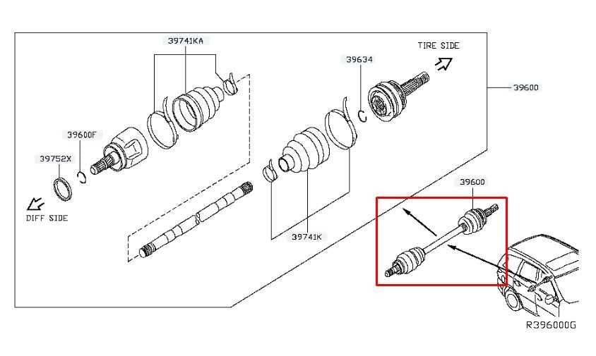 2014-2020 Infiniti QX60 AWD 3.5L Rear Left Side CV Axle Drive Shaft 39600-3JA0A - Alshned Auto Parts