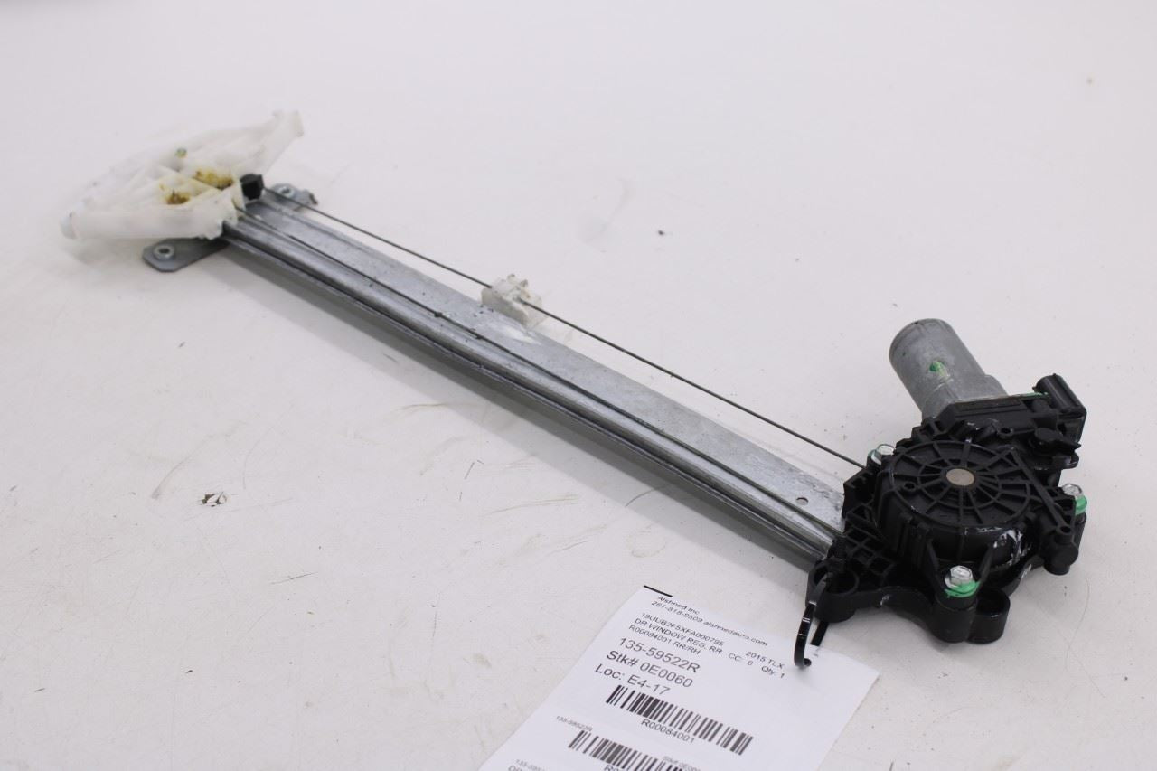 2015-20 Acura TLX Tech Rear Right Passenger Side Door Window Regulator w/ Motor5