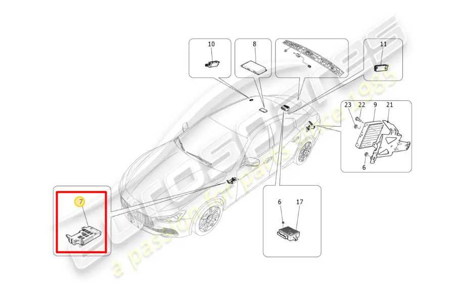 14-16 Maserati Ghibli S Q4 AWD Bluetooth Communication Telematics Control Module - Alshned Auto Parts