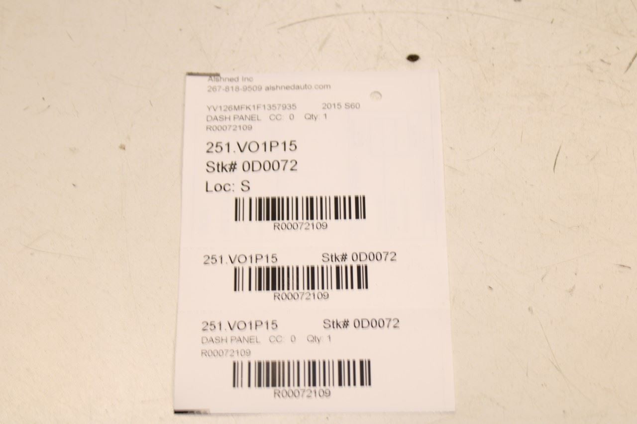 2015-16 Volvo S60 T5 Premier Front Dashboard Left Side Headlight Control Switch - Alshned Auto Parts