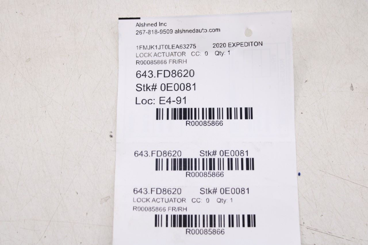 2018-2021 Ford Expedition Max XLT Front Right Side Door Lock Latch Actuator9