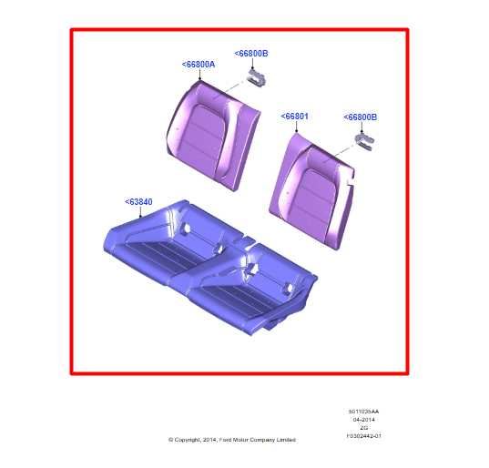 2018-2023 Ford Mustang Coupe Rear Seats Upper and Lower Cushion JR3Z-6363804-BB - Alshned Auto Parts