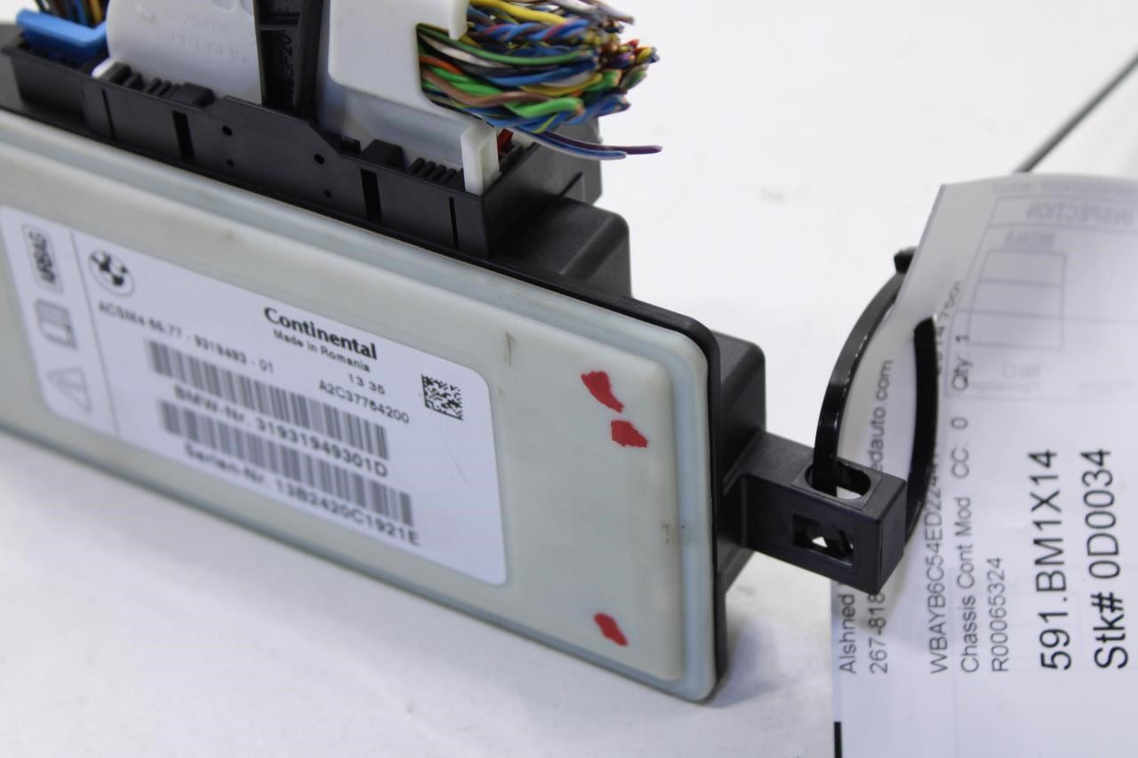 2013-2015 BMW 750I xDrive Air Bag SRS Restraints Computer Control Module 65-77-9-319-493 OEM - Alshned Auto Parts