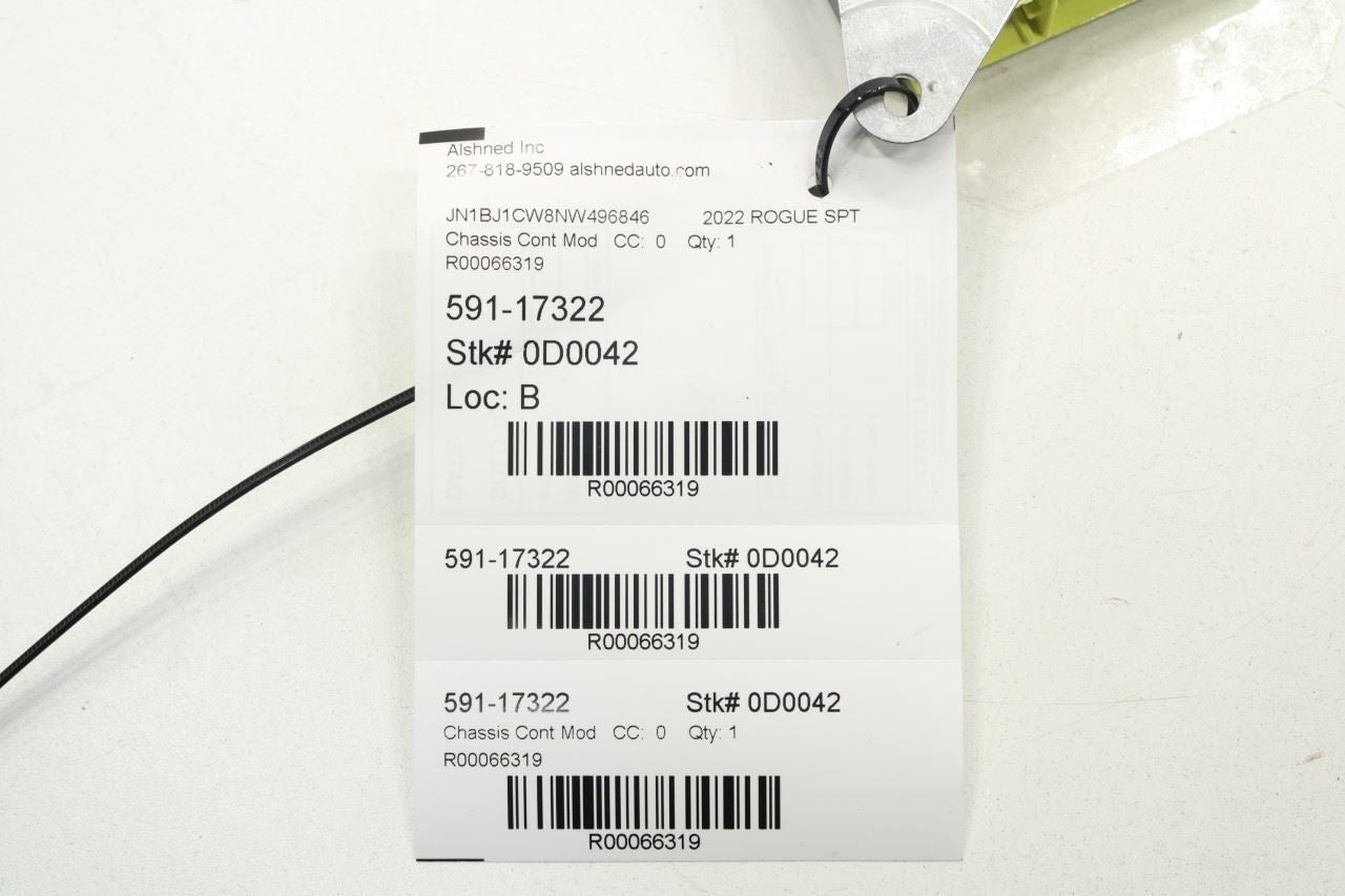 2021-2022 Nissan Rogue Sport SL AWD Air Bag SRS Restraints Computer Control Module 98820-6MT0A OEM - Alshned Auto Parts