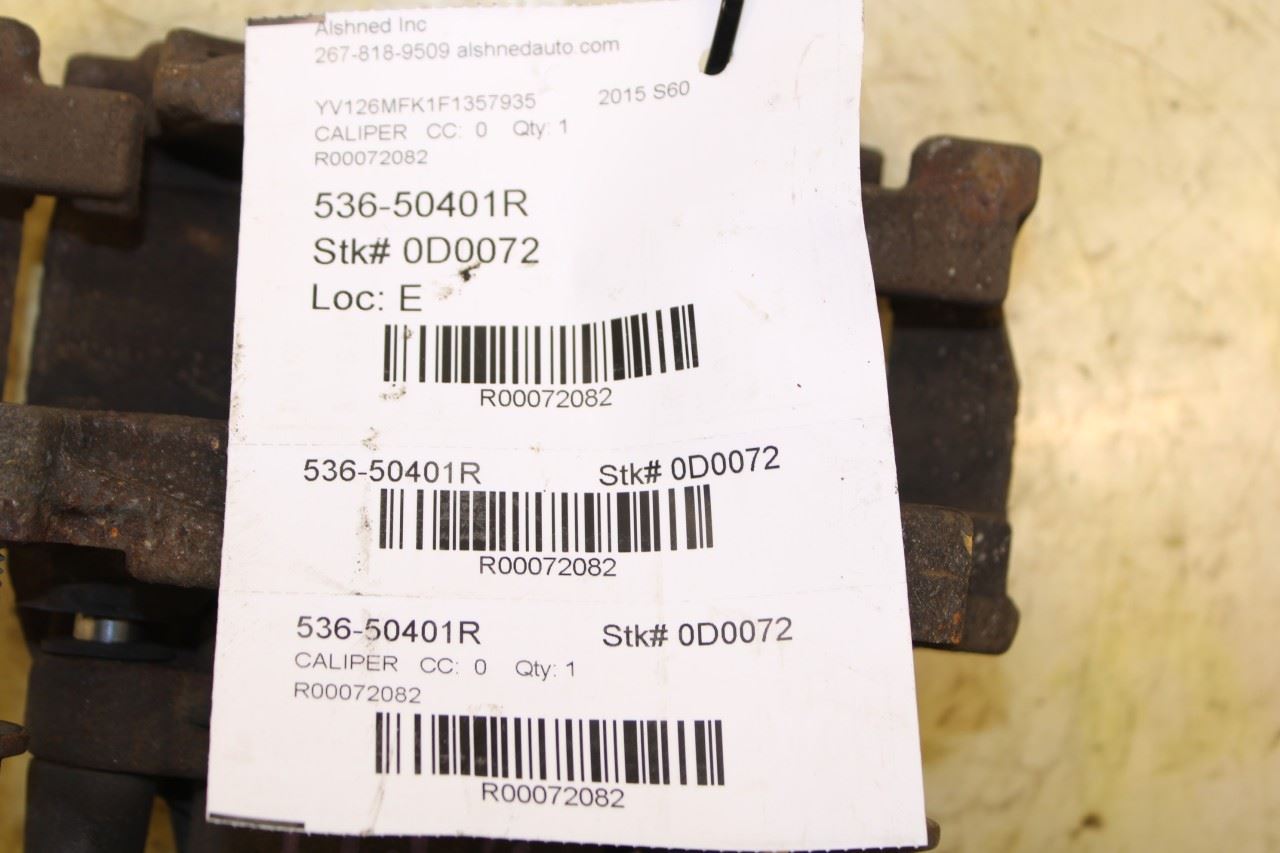 2015-2016 Volvo S60 T5 Premier Front Right Side Brake Disc Caliper 300mm 8603754 - Alshned Auto Parts
