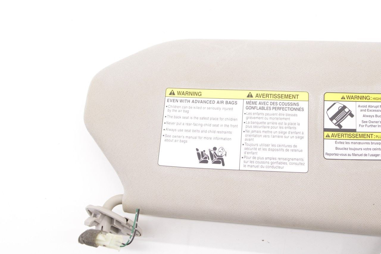 18-20 Infiniti QX60 Pure Front Driver Left Side Sun Visor w/ Illuminated Mirror - Alshned Auto Parts