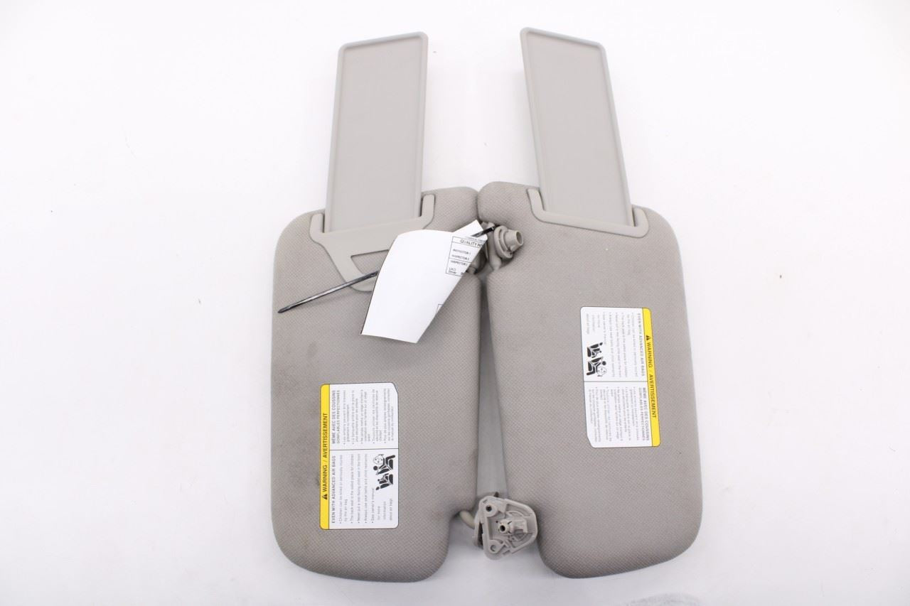2013-19 Nissan Sentra SV Front Right and Left Side Sun Visor Set Cloth w/ Mirror0