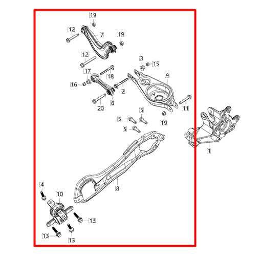 2017-24 Chrysler Pacifica Rear RH Suspension Control Arm Set of 4 68218021AA OEM - Alshned Auto Parts