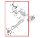 2017-24 Chrysler Pacifica Rear RH Suspension Control Arm Set of 4 68218021AA OEM - Alshned Auto Parts