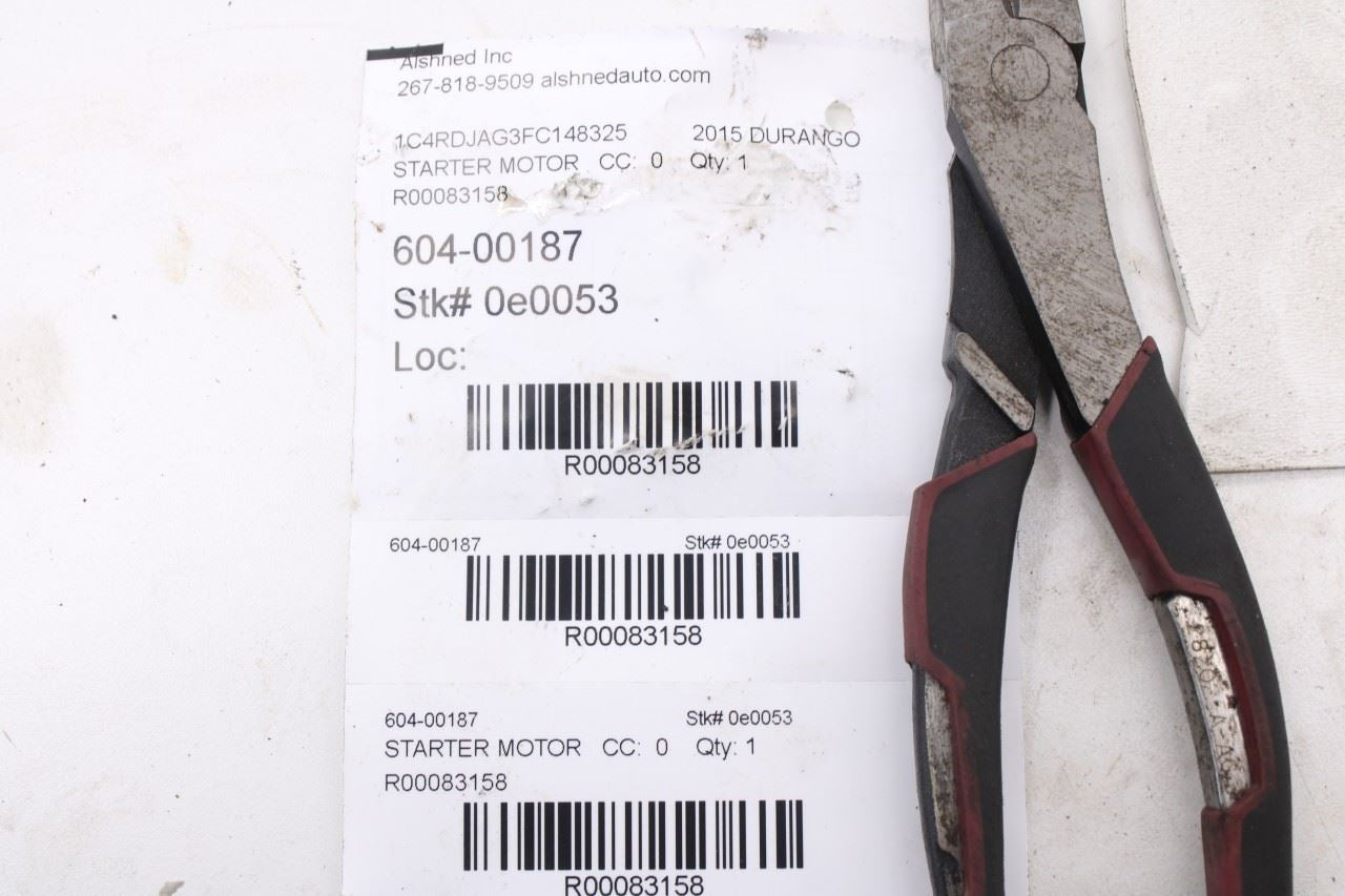 2011-2015 Dodge Durango SXT 3.6L Engine Starter Motor 12V 04801852AB OEM10