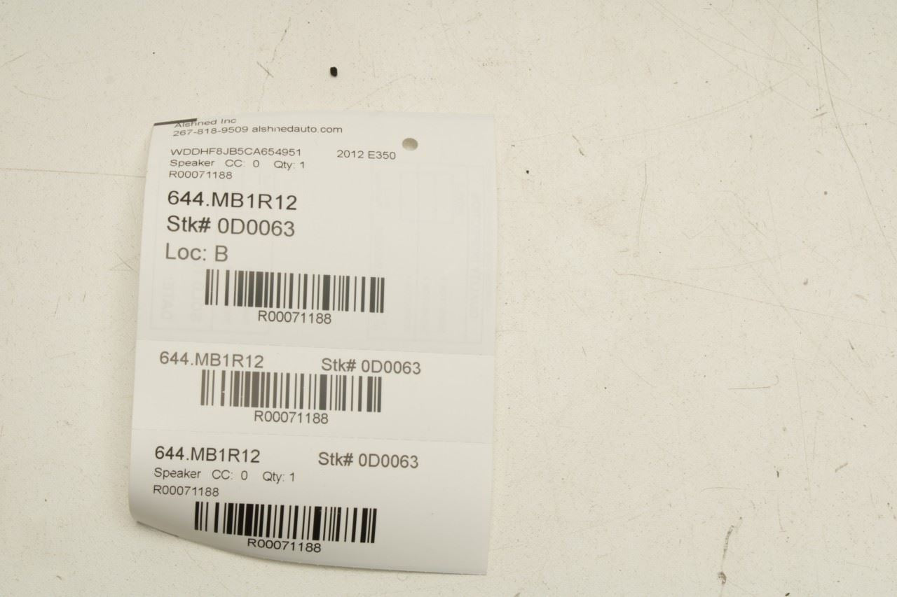 10-16 Mercedes-Benz E350 Sport 4MATIC FR RH and LH Door Speaker w/ Corner Covers - Alshned Auto Parts