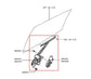 2018-2025 Mitsubishi Eclipse Cross ES Rear Right Door Window Regulator w/ Motor - Alshned Auto Parts