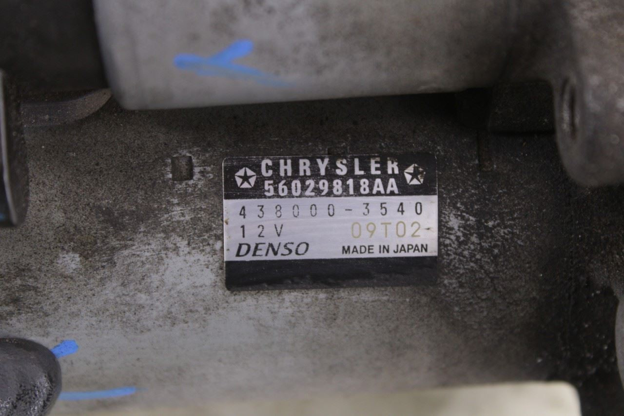 2017-2020 Chrysler Pacifica Limited 3.6L Engine Starter Motor 56029818AA OEM - Alshned Auto Parts