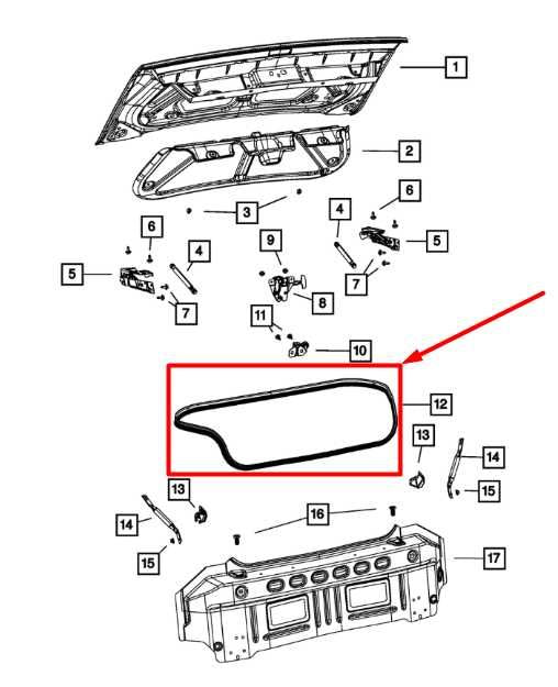 2008-2023 Dodge Challenger Rear Trunk Deck Lid Weatherstrip Seal 4575880AD OEM - Alshned Auto Parts