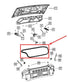 2008-2023 Dodge Challenger Rear Trunk Deck Lid Weatherstrip Seal 4575880AD OEM - Alshned Auto Parts