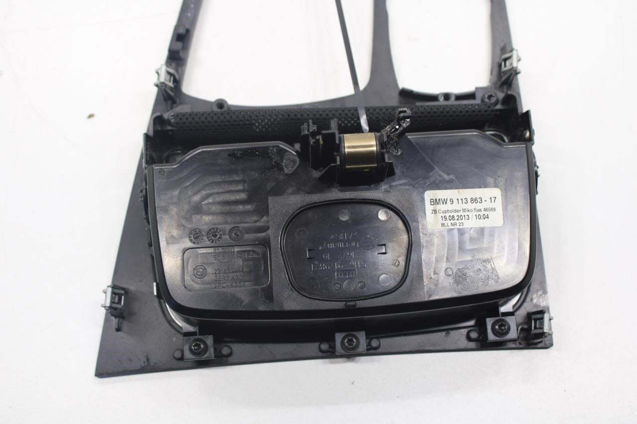 2013-15 BMW 750i xDrive Console Shifter Trim Bezel w/ Cup Holder 51169273826 OEM - Alshned Auto Parts