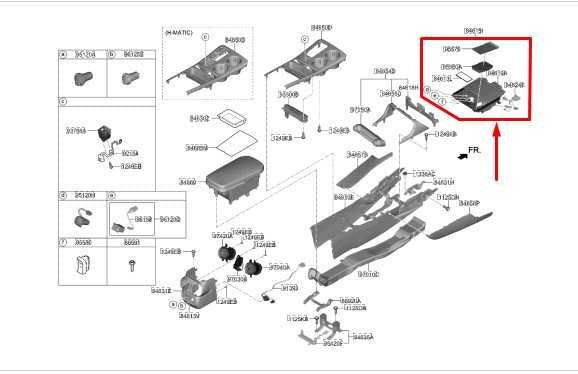 2022-2023 Kia Stinger GT1 Center Console Tray w/ USB Port and Outlet 84680-J5480 - Alshned Auto Parts