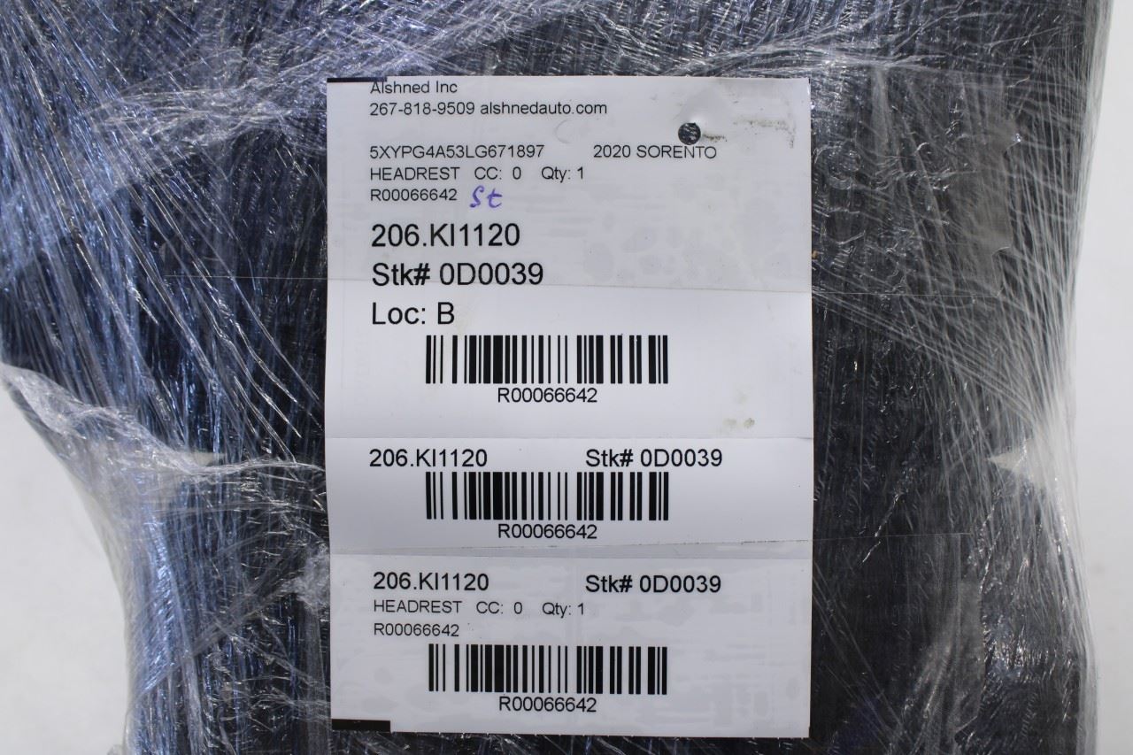 15-20 Kia Sorento LX Rear RH and Left Side Center 2nd Row Seat Headrest Set of 3 - Alshned Auto Parts