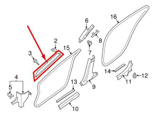 2019-23 Nissan Maxima Front Right Windshield A-Pillar Trim Panel 76911-4DJ0A OEM - Alshned Auto Parts