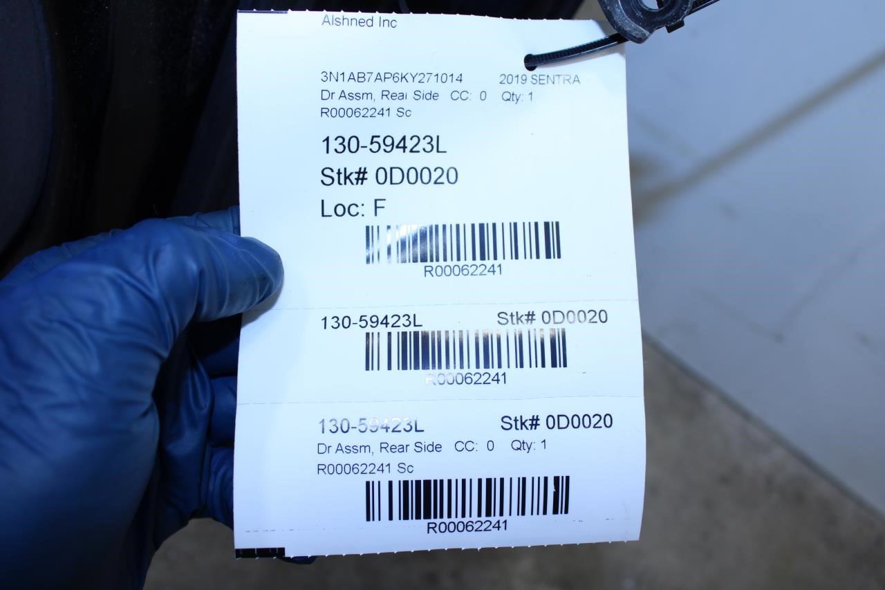 2013-2019 Nissan Sentra SV Rear Left Driver Door Shell Panel H2101-9AMMA OEM - Alshned Auto Parts