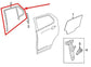 2013-2022 Buick Encore Rear Right Door Vent Window Glass Weatherstrip 94533828 - Alshned Auto Parts