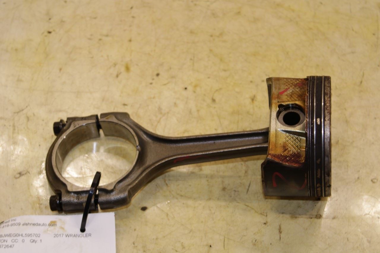 12-17 Jeep Wrangler Sahara 3.6L Engine Piston Left 3 w/ Connecting Rod 5184347AG - Alshned Auto Parts