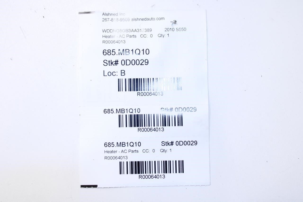 2010-17 Mercedes-Benz S550 HVAC Heater Flap Servo Door Actuator Motor Set of 12 - Alshned Auto Parts