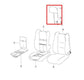 2018-21 Jeep Grand Cherokee Front Right Side Seat Headrest Cloth 6SL99HL1AA OEM - Alshned Auto Parts
