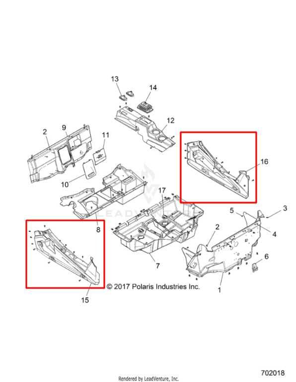 2014-23 Polaris RZR XP 1000 Right and Left Side Rocker Panel Set 5451448-070 OEM - Alshned Auto Parts