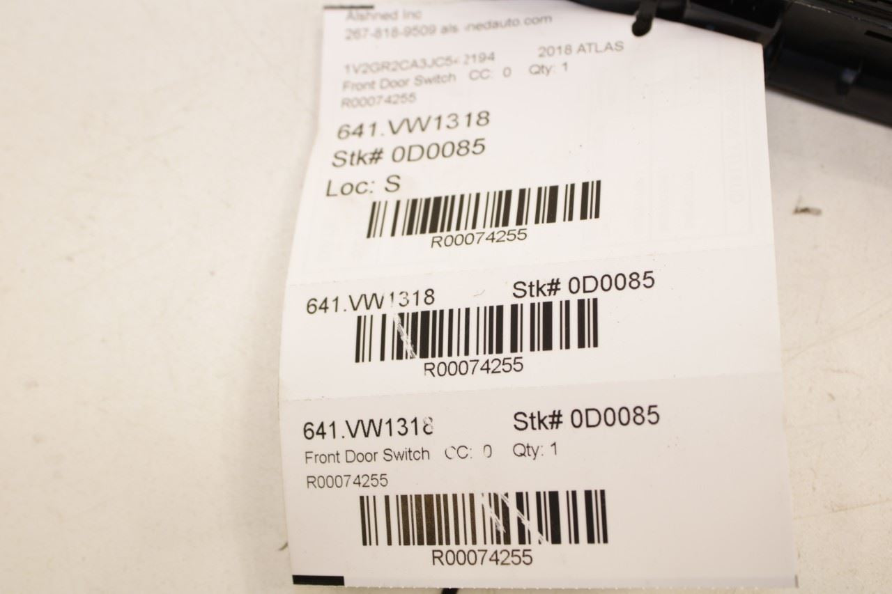 2018-2023 Volkswagen Atlas S Front Left Master Power Window Switch 5G0-959-857-E - Alshned Auto Parts