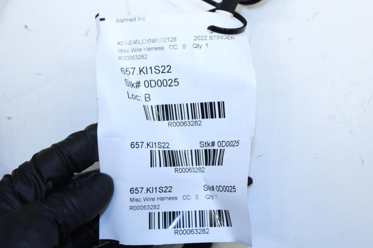 2022-2023 Kia Stinger GT1 Rear Right Passenger Door Wire Harness 91666-J5230 OEM - Alshned Auto Parts