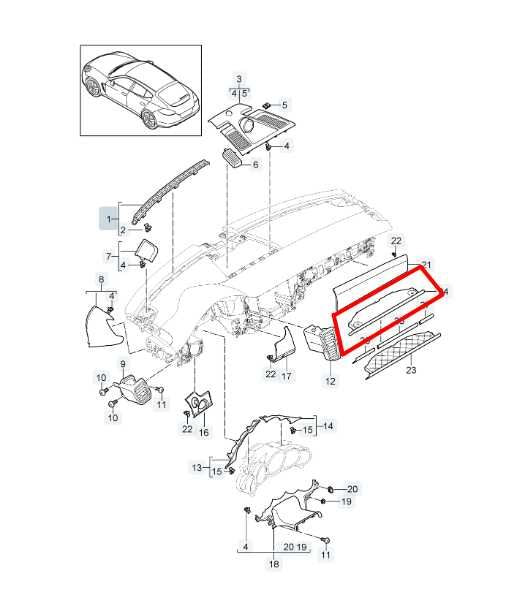 10-16 Porsche Panamera 4 Front Dash Passenger Right Side Dual Cup Holder *ReaD* - Alshned Auto Parts