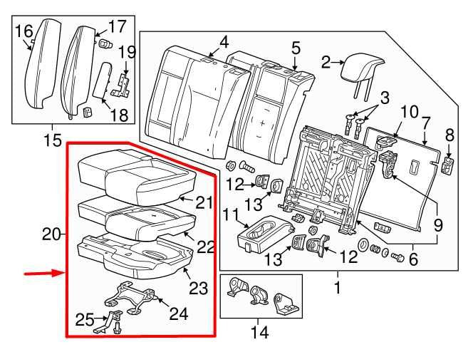 17-20 Buick Encore Rear Driver Left Side 2nd Row Seat Lower Cushion 42421644 OEM - Alshned Auto Parts