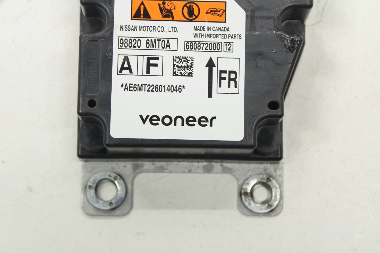 2021-2022 Nissan Rogue Sport SL AWD Air Bag SRS Restraints Computer Control Module 98820-6MT0A OEM - Alshned Auto Parts