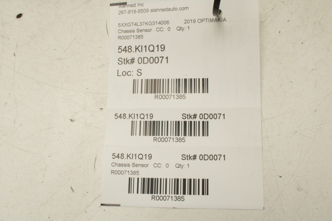 2016-2020 Kia Optima LX Front Right Seat Occupant Detection Sensor Module - Alshned Auto Parts