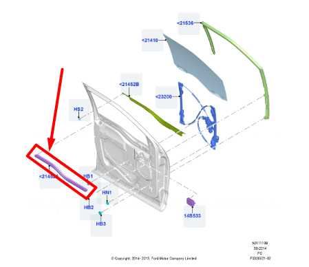 2015-2020 Ford F150 Front Left Door Belt Inner Weatherstrip FL3Z-1521457-B OEM - Alshned Auto Parts