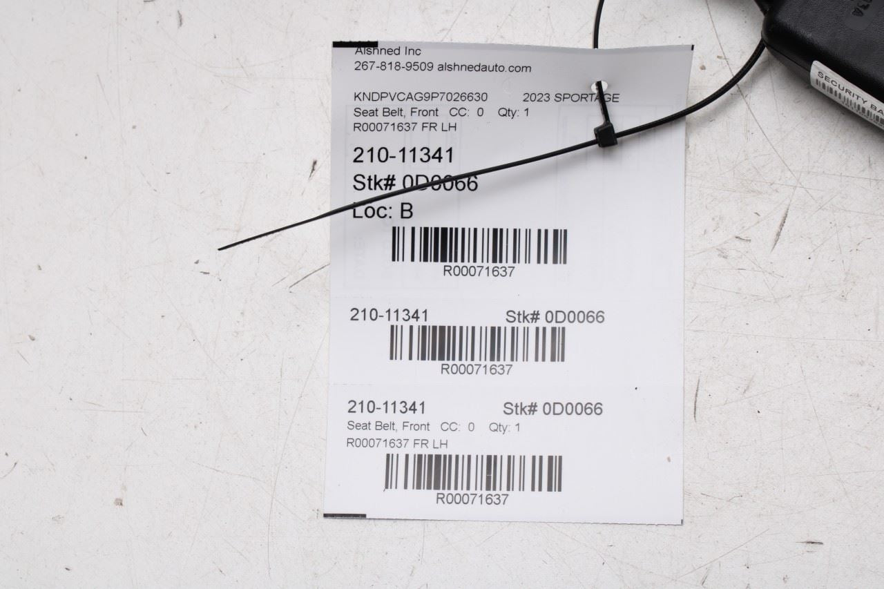 2023-25 Kia Sportage Hybrid EX 1.6L Front Seat Driver Left Side Seat Belt Buckle - Alshned Auto Parts