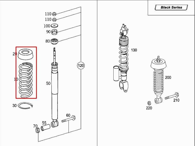 2006-2009 Mercedes-Benz CLK 350 Rear Right and Left Side Coil Spring Set of 21